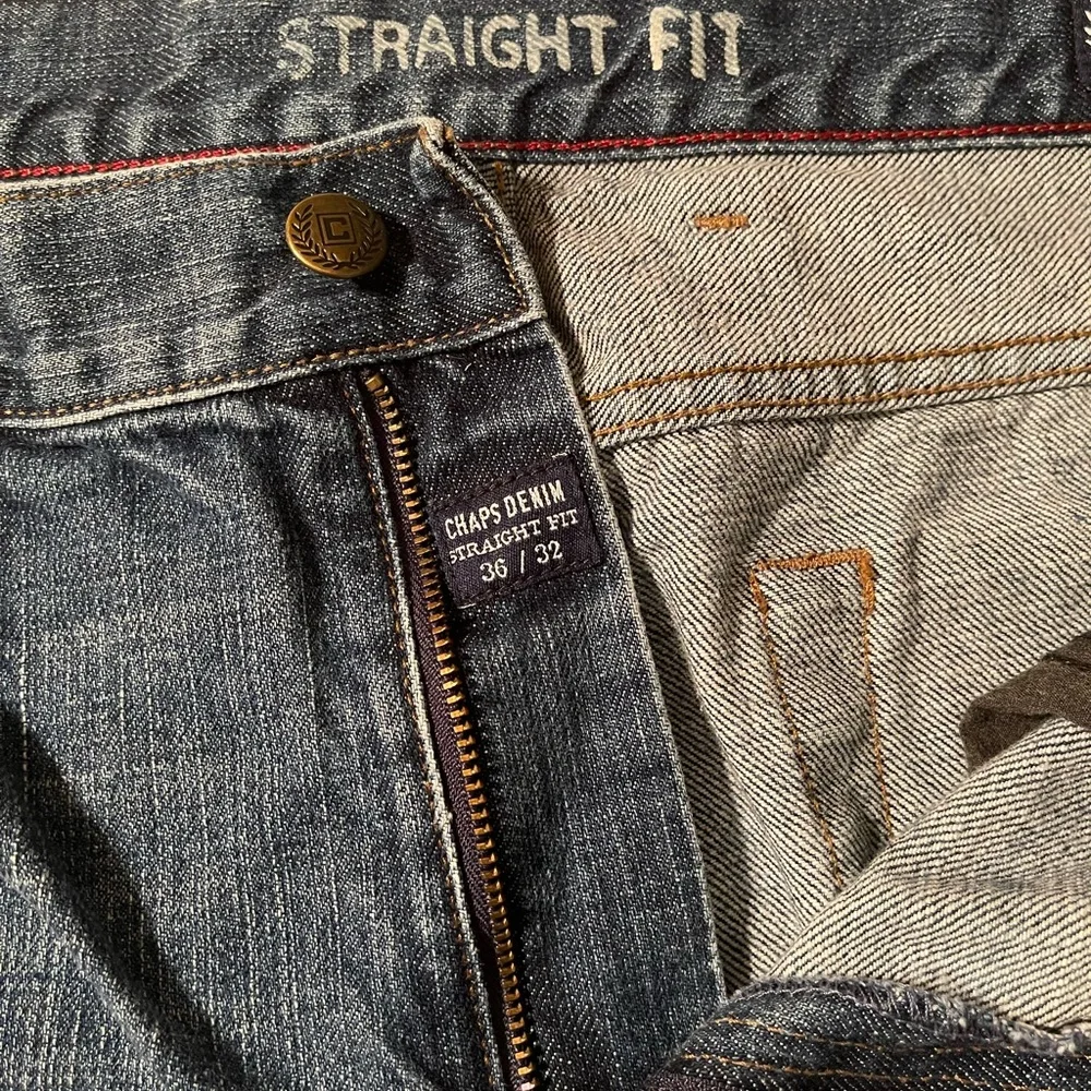 Men's Chaps Denim Straight Fit Jeans 36x32 - Picture 3 of 7